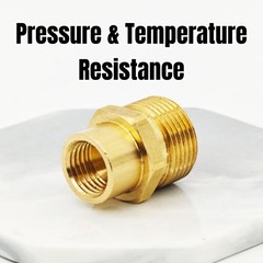1 Piece M14 Female to M22 Male Threaded Hose Connector Brass 1.1 in, Yellow