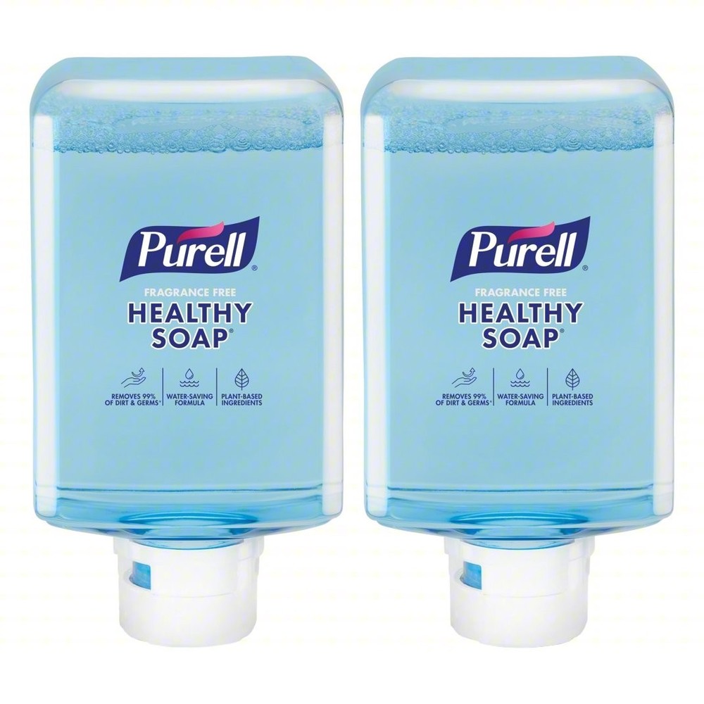 PURELL 8385-02 1,200 mL Healthy Soap Refill – Fragrance-Free 2 Pack Open Box New