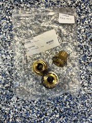 Pk Of 3 – Brass Bulkhead Tank Fitting, 1/2″ x 1.5″, 1-1/8″ Hole