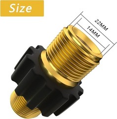 Male Fitting Pressure Washer Hose Coupler 5000 PSI M22 14 mm Male Thread to M22