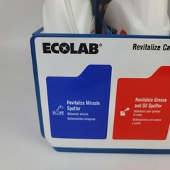 Ecolab Revitalize #6101157 Carpet Spot Cleaning Kit Grease Gum Odor Eliminator+