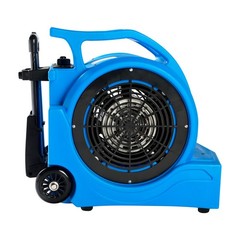 MOUNTO Air Mover 1HP Pull Handle Wheels Portable 3-Speed Floor Dryer Fan