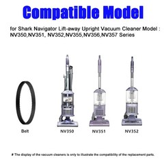 Replacement Belts for Shark Navigator NV105 NV106 NV100 NV100C NV360K NV361BK