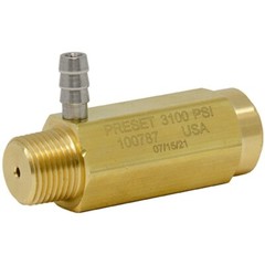 General Pump 100723 Safety Relief Valve 6,000 PSI, 3/8″ MPT. 1/4″ Hose Barb