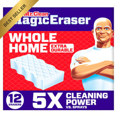 Mr Clean Magic Eraser Whole Home Extra Durable Cleaning Sponge Pads 12ct