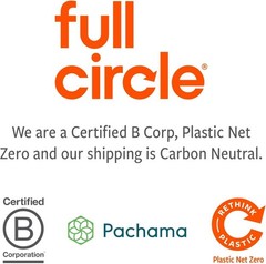 Full Circle Neat Nut Walnut Shell Scouring Pads, Non-Scratch, Set of 3, 5 oz