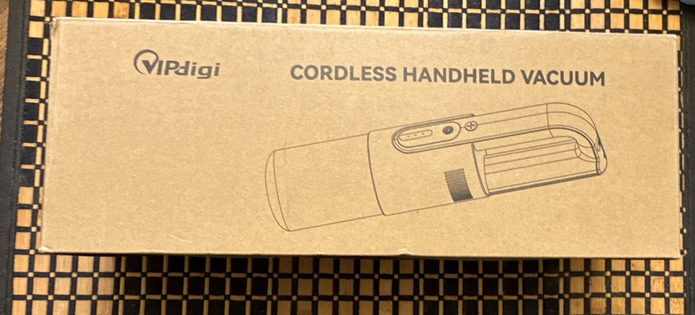 Vipdigi DW196 Cordless Bagless Handheld Vacuum w/ Brush, Crevice Tool, Hose