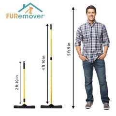 Furemover Pet Hair Removal Rubber Broom 58 Telescopic Handle Sw-250I-Amz-6