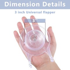 2Pcs 3Inch Toilet Flapper Replacement Kit for 99-827 Flap Parts Clear