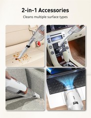 Aspiron Cordless Handheld Vacuum 24Kpa Powerful Car Vacuum 2-Speed 2 Charging