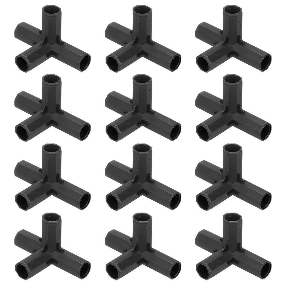 M METERXITY 12 Pcs 11mm Greenhouse Frame Building 4 Way Right Angle