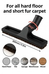 10-PCS Vacuum Attachment Kit for 1.25” (32mm) Hose – 10-Piece, BALCK