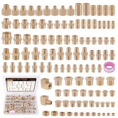 Dazakoot 111Pcs Hose Pipe Fitting Assortment Kit, NPT Adapter, 111pcs, /