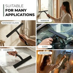 Gütewerk Gtewerk Silicone Shower Squeegee For Glass Doors Mirrors Stainless