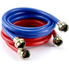 6FT Washer Water Line/Rubber Washing Machine Hoses 6FT,Universal Washing Mach…