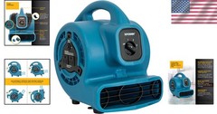 Centrifugal Air Mover 138W – Stackable Drying Fan with Daisy Chain Capability