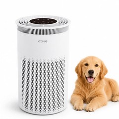 Azeus C8 True HEPA Air Purifier, 5-Stage Filtration, 360° Air Intake, Ultra