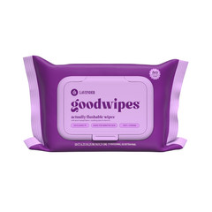 goodwipes Flushable Butt Wipes, Lavender Scented, 6 Pack, 300 Total Wipes