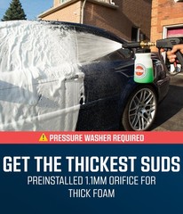 McKillans Foam Cannon for Pressure Washer (Wide Wide Mouth Bottle, Brass