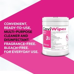 Metrex CaviWipes – Cavicide Germacidal Cleaner Wipes 160 ct
