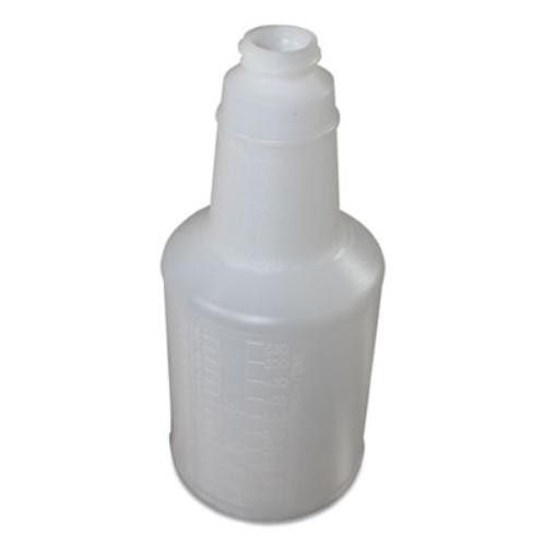 Impact 5024WG2491 Plastic Bottles With Graduations, 24 Oz, Clear, 24/carton