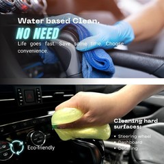 Premium Lemon Scented Cleaning Putty in Jar, Universal Detailing Gel for Car Int