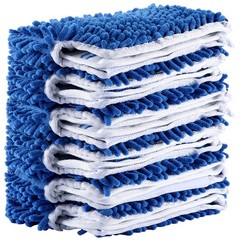 O-Cedar Dual Action Flip Mop Refills (6 Pack), SealUncle 18″ x 5.5″, Blue