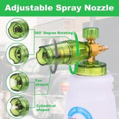 DUSICHIN Foam Cannon Pressure Washer Gun+Foam Cannon+Dual Connector+Nozzle