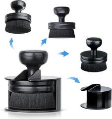 Car Tire Shine Applicator Brush with Stand, Vegan for Auto Size: 1Color: Black
