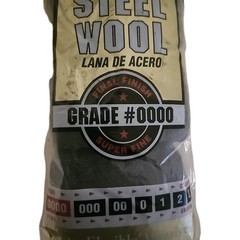 Steel Wool 0000 12 pad Fine Grade Rhodes, American Final Finish Super Fine
