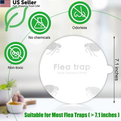 Flea Trap Refill Discs Sticky Fly Glue Board Refills Double White