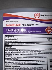 SC Johnson 55857 1L Refill Cartridge Non-Alcohol PURE Hand Sanitizer (4/CT)