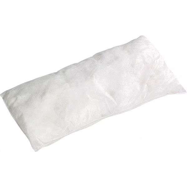 SpillTech Sorbent Pillows Oil Only 8x18in White 23gal Absorbent 20 Pack Poly