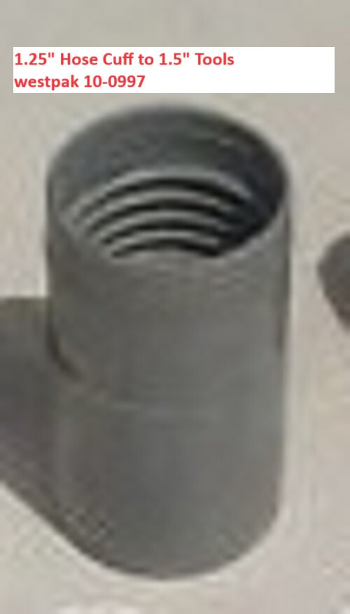 VACUUM HOSE CUFF ADAPTOR adapter 1.25″ to 1.5 Tool westpak 10-0997 carpet Clean