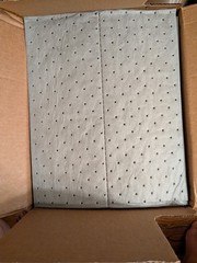 Brady Mro100 Sorbent Pad, 26 Gal, 15 In X 19 In, Universal, Gray, 100 Pk