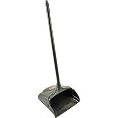 Rubbermaid Commercial Lobby Pro Upright Dust Pan w/ Long Handle – Heavy Duty Bla