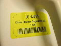 CRC 14172 Citrus Degreaser 1 gal. Bottle 820g/L 110 Degrees F 35,000V NEW