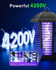 Wowcatch Upgraded Led Bug Zapper Outdoor Indoor Up To 50000 Hours Lifespan No