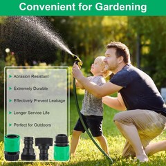 20 Pieces plastic water hose quick connect 3/4 inch, Black and Green
