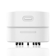 Decebaya Mini Desktop Vacuum Cleaner, USB Handheld Computer Dust White