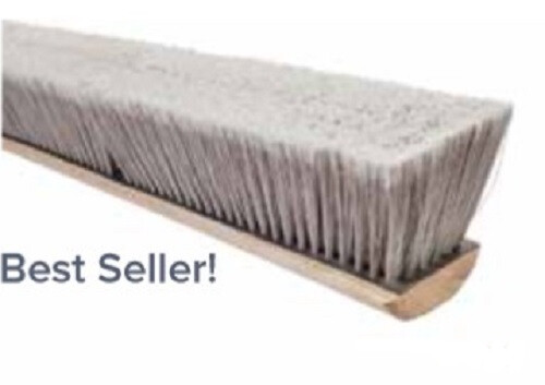 Magnolia Brush #3736 36″ Pro Series Silver Flagged Tip Plastic Push Broom Head
