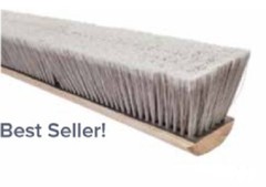 Magnolia Brush #3736 36″ Pro Series Silver Flagged Tip Plastic Push Broom Head
