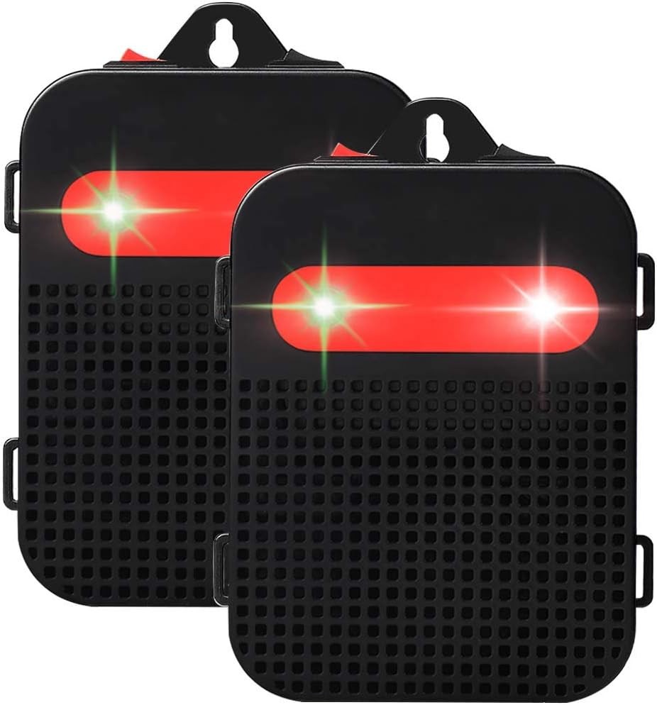 2PC Ultrasonic Rodent Repellent Under Hood Battery Car Engine Rat Mice Deterrent