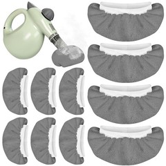 10 Pack Microfiber Cloth for Handheld Steam Shot, Cleaner 10 Grey