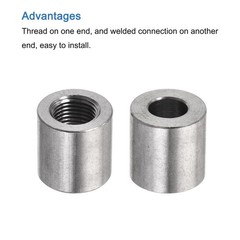 MECCANIXITY Weld Coupling 304 Stainless Steel 1/8 NPT Female Half Threaded Welda