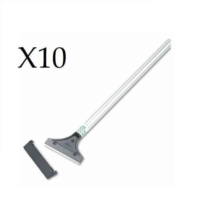 10 Unger 4″ Light Duty Scraper LH12C with 48″ Handle and Double Sided Blade