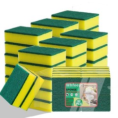 Kitchen Scrub Sponges 32 Count, Non-Scratch Dish for Dfg