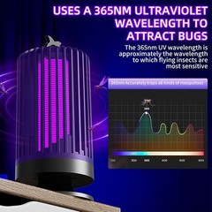 Electric Insect Killer Lamp – Indoor (Living Room) & Outdoor (Backyard) Use