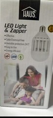 HAUS 2- IN – 1 MOSQUITO ZAPPER and LED Light Bulb Easy To Use ENERGY Efficient