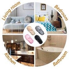 4 Pair 10.55 x 4.53 inches / 26.8 x 11.5 cm, Blue, Gray, Pink, Beige